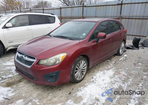 2012 Subaru Impreza 2.0I Premium z USA, uszkodzony, nr VIN JF1GPAD64CH215648